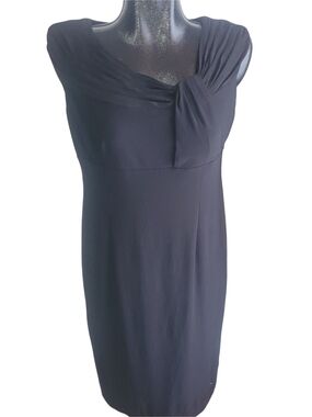 Dressbarn Classic Black Sleeveless Sheath Dress Size 14